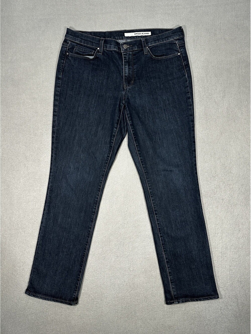 DKNY Jeans Womens Size W34 L28 Dark Wash Straight Leg Denim Pants